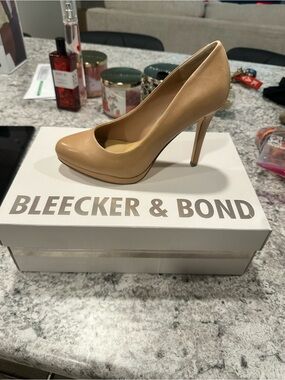 Bleecker & Bond Tan High Heel Pump